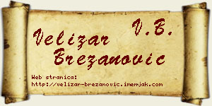 Velizar Brezanović vizit kartica